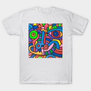 Graffiti Art Dragon's Face T-Shirt